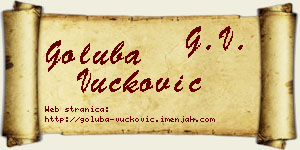 Goluba Vučković vizit kartica
